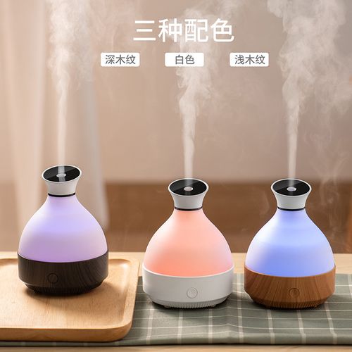 静享自然芬芳 跨境新款木纹香薰机，USB 5V超声波加湿静音精油香薰机评测
